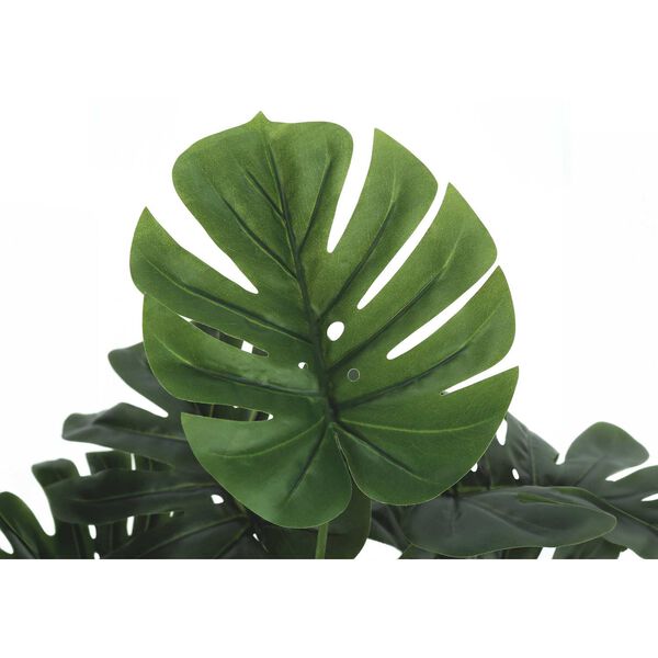 Black Green 24-Inch Monstera Indoor Table Potted Real Touch Artificial Plant, image 4